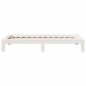 vidaXL Massivholzbett ohne Matratze Weiß 75x190 cm Kiefernholz vidaXL Massivholzbett ohne Matratze Weiß 75x190 cm Kiefernholz