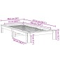 vidaXL Massivholzbett ohne Matratze Weiß 75x190 cm Kiefernholz vidaXL Massivholzbett ohne Matratze Weiß 75x190 cm Kiefernholz