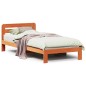 vidaXL Massivholzbett ohne Matratze Wachsbraun 90x200 Kiefernholz vidaXL Massivholzbett ohne Matratze Wachsbraun 90x200 Kiefernholz