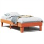 vidaXL Massivholzbett ohne Matratze Wachsbraun 75x190 cm Kiefernholz vidaXL Massivholzbett ohne Matratze Wachsbraun 75x190 cm Kiefernholz