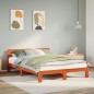 vidaXL Massivholzbett ohne Matratze Wachsbraun 150x200 cm Kiefernholz vidaXL Massivholzbett ohne Matratze Wachsbraun 150x200 cm Kiefernholz