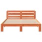 vidaXL Massivholzbett ohne Matratze Wachsbraun 150x200 cm Kiefernholz vidaXL Massivholzbett ohne Matratze Wachsbraun 150x200 cm Kiefernholz