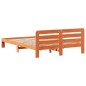 vidaXL Massivholzbett ohne Matratze Wachsbraun 150x200 cm Kiefernholz vidaXL Massivholzbett ohne Matratze Wachsbraun 150x200 cm Kiefernholz