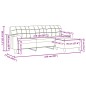 vidaXL 3-Sitzer-Sofa mit Hocker Rosa 210 cm Samt vidaXL 3-Sitzer-Sofa mit Hocker Rosa 210 cm Samt