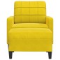 vidaXL Sessel mit Hocker Gelb 60 cm Samt vidaXL Sessel mit Hocker Gelb 60 cm Samt
