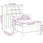 vidaXL Sessel mit Hocker Gelb 60 cm Samt vidaXL Sessel mit Hocker Gelb 60 cm Samt