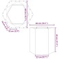 vidaXL Pflanzkübel Sechseckig 46x40x45 Verzinkter Stahl vidaXL Pflanzkübel Sechseckig 46x40x45 Verzinkter Stahl