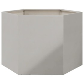 vidaXL Pflanzkübel Sechseckig 69x60x45 Edelstahl