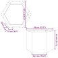 vidaXL Pflanzkübel Sechseckig 69x60x45 Edelstahl vidaXL Pflanzkübel Sechseckig 69x60x45 Edelstahl