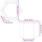 vidaXL Pflanzkübel Anthrazit Sechseckig 69x60x45 Stahl vidaXL Pflanzkübel Anthrazit Sechseckig 69x60x45 Stahl