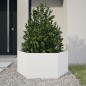 vidaXL Pflanzkübel Weiß Sechseckig 104x90x45 Stahl vidaXL Pflanzkübel Weiß Sechseckig 104x90x45 Stahl