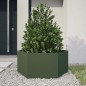 vidaXL Pflanzkübel Olivgrün Sechseckig 104x90x45 Stahl vidaXL Pflanzkübel Olivgrün Sechseckig 104x90x45 Stahl