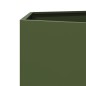 vidaXL Pflanzkübel Olivgrün Sechseckig 104x90x45 Stahl vidaXL Pflanzkübel Olivgrün Sechseckig 104x90x45 Stahl