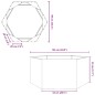 vidaXL Pflanzkübel Olivgrün Sechseckig 104x90x45 Stahl vidaXL Pflanzkübel Olivgrün Sechseckig 104x90x45 Stahl