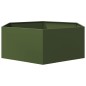 vidaXL Pflanzkübel Olivgrün Sechseckig 138x120x45 Stahl vidaXL Pflanzkübel Olivgrün Sechseckig 138x120x45 Stahl