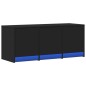 vidaXL TV-Schrank LED Schwarz 97x34x40 cm Holzwerkstoff vidaXL TV-Schrank LED Schwarz 97x34x40 cm Holzwerkstoff
