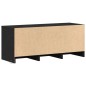 vidaXL TV-Schrank LED Schwarz 97x34x40 cm Holzwerkstoff vidaXL TV-Schrank LED Schwarz 97x34x40 cm Holzwerkstoff
