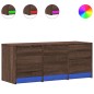 vidaXL TV-Schrank LED Braun Eichen-Optik 97x34x40 cm Holzwerkstoff vidaXL TV-Schrank LED Braun Eichen-Optik 97x34x40 cm Holzwerkstoff