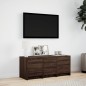 vidaXL TV-Schrank LED Braun Eichen-Optik 97x34x40 cm Holzwerkstoff vidaXL TV-Schrank LED Braun Eichen-Optik 97x34x40 cm Holzwerkstoff