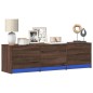 vidaXL TV-Schrank LED Braun Eichen-Optik 140x34x40 cm Holzwerkstoff vidaXL TV-Schrank LED Braun Eichen-Optik 140x34x40 cm Holzwerkstoff