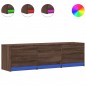 vidaXL TV-Schrank LED Braun Eichen-Optik 140x34x40 cm Holzwerkstoff vidaXL TV-Schrank LED Braun Eichen-Optik 140x34x40 cm Holzwerkstoff