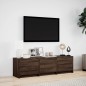 vidaXL TV-Schrank LED Braun Eichen-Optik 140x34x40 cm Holzwerkstoff vidaXL TV-Schrank LED Braun Eichen-Optik 140x34x40 cm Holzwerkstoff