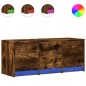 vidaXL TV-Schrank LED Räuchereiche 97x34x40 cm Holzwerkstoff vidaXL TV-Schrank LED Räuchereiche 97x34x40 cm Holzwerkstoff