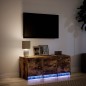 vidaXL TV-Schrank LED Räuchereiche 97x34x40 cm Holzwerkstoff vidaXL TV-Schrank LED Räuchereiche 97x34x40 cm Holzwerkstoff