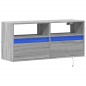vidaXL TV-Wandschrank mit LED-Beleuchtung Grau Sonoma 100x31x45 cm vidaXL TV-Wandschrank mit LED-Beleuchtung Grau Sonoma 100x31x45 cm