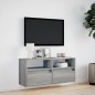 vidaXL TV-Wandschrank mit LED-Beleuchtung Grau Sonoma 100x31x45 cm vidaXL TV-Wandschrank mit LED-Beleuchtung Grau Sonoma 100x31x45 cm