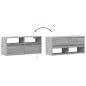 vidaXL TV-Wandschrank mit LED-Beleuchtung Grau Sonoma 100x31x45 cm vidaXL TV-Wandschrank mit LED-Beleuchtung Grau Sonoma 100x31x45 cm