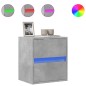 vidaXL TV-Wandschrank mit LED-Beleuchtung Betongrau 41x31x45 cm vidaXL TV-Wandschrank mit LED-Beleuchtung Betongrau 41x31x45 cm