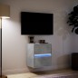 vidaXL TV-Wandschrank mit LED-Beleuchtung Betongrau 41x31x45 cm vidaXL TV-Wandschrank mit LED-Beleuchtung Betongrau 41x31x45 cm