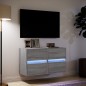 vidaXL TV-Wandschränke LED-Beleuchtung 2 Stk. Grau Sonoma 41x31x45 cm vidaXL TV-Wandschränke LED-Beleuchtung 2 Stk. Grau Sonoma 41x31x45 cm