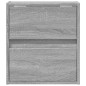 vidaXL TV-Wandschränke LED-Beleuchtung 2 Stk. Grau Sonoma 41x31x45 cm vidaXL TV-Wandschränke LED-Beleuchtung 2 Stk. Grau Sonoma 41x31x45 cm