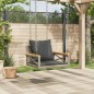 vidaXL Hängesessel mit Kissen Grau 63x62x40 cm Poly Rattan vidaXL Hängesessel mit Kissen Grau 63x62x40 cm Poly Rattan