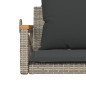 vidaXL Hängesessel mit Kissen Grau 63x62x40 cm Poly Rattan vidaXL Hängesessel mit Kissen Grau 63x62x40 cm Poly Rattan