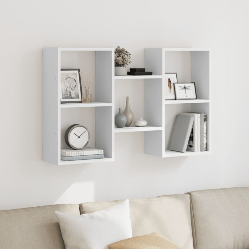 vidaXL Wandregal Weiß 96x18x60 cm Holzwerkstoff vidaXL Wandregal Weiß 96x18x60 cm Holzwerkstoff