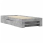 vidaXL Bettgestell Betongrau 100x200 cm Holzwerkstoff vidaXL Bettgestell Betongrau 100x200 cm Holzwerkstoff