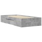 vidaXL Bettgestell Betongrau 100x200 cm Holzwerkstoff vidaXL Bettgestell Betongrau 100x200 cm Holzwerkstoff