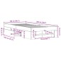 vidaXL Bettgestell Betongrau 100x200 cm Holzwerkstoff vidaXL Bettgestell Betongrau 100x200 cm Holzwerkstoff