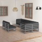 7-tlg. Garten-Lounge-Set mit Kissen Kiefer Massivholz 7-tlg. Garten-Lounge-Set mit Kissen Kiefer Massivholz