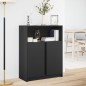 vidaXL LED-Sideboard Schwarz 77x34x100 cm Holzwerkstoff vidaXL LED-Sideboard Schwarz 77x34x100 cm Holzwerkstoff