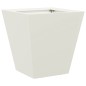 vidaXL Pflanzkübel Weiß 30x30x30 Stahl vidaXL Pflanzkübel Weiß 30x30x30 Stahl