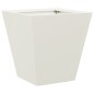 vidaXL Pflanzkübel Weiß 30x30x30 Stahl vidaXL Pflanzkübel Weiß 30x30x30 Stahl