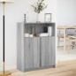 vidaXL LED-Sideboard Grau Sonoma 77x34x100 cm Holzwerkstoff vidaXL LED-Sideboard Grau Sonoma 77x34x100 cm Holzwerkstoff