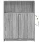 vidaXL LED-Sideboard Grau Sonoma 77x34x100 cm Holzwerkstoff vidaXL LED-Sideboard Grau Sonoma 77x34x100 cm Holzwerkstoff