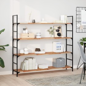 vidaXL Schweberegale 4 Stk. 120x30x2 cm Massivholz Akazie Ölbehandelt 