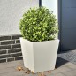 vidaXL Pflanzkübel Weiß 40x40x40 cm Stahl vidaXL Pflanzkübel Weiß 40x40x40 cm Stahl