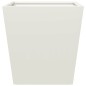 vidaXL Pflanzkübel Weiß 40x40x40 cm Stahl vidaXL Pflanzkübel Weiß 40x40x40 cm Stahl